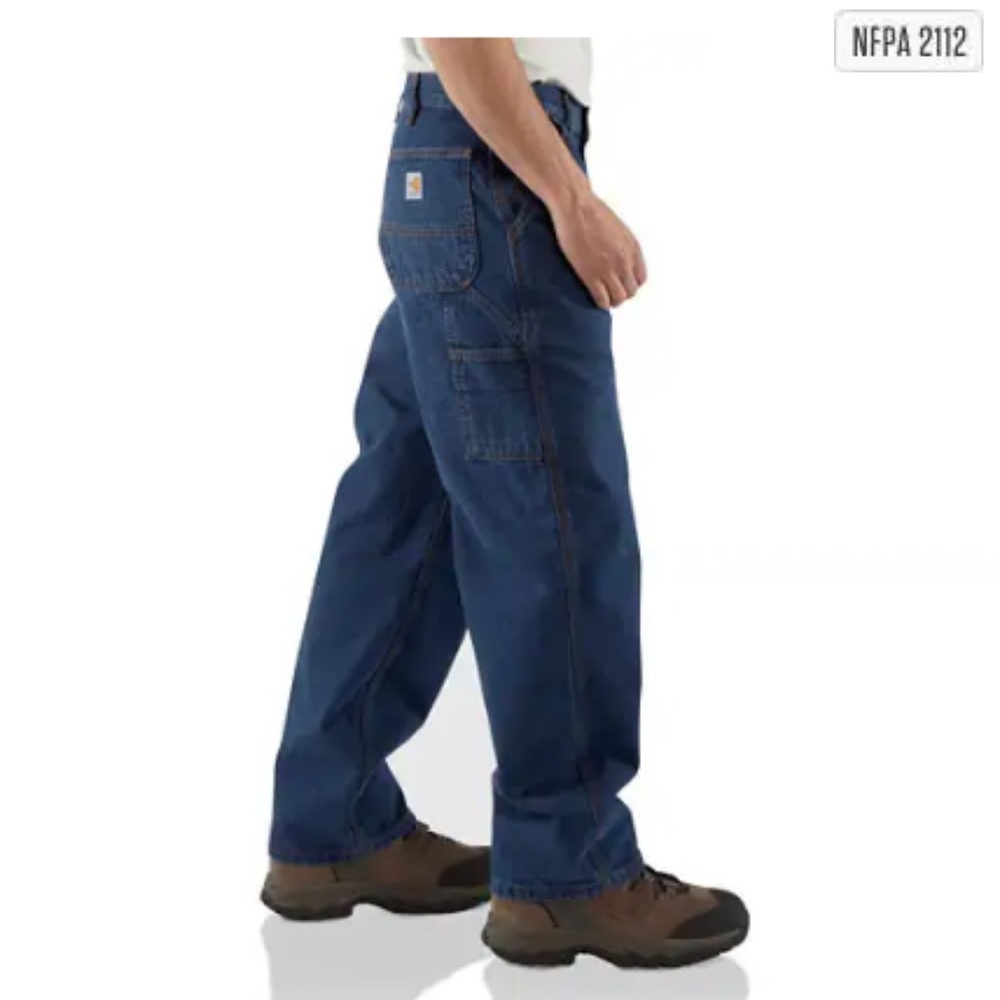 Carhartt FLAME-RESISTANT SIGNATURE DENIM DUNGAREE‎